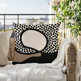 Miera Abstract Reversible Indoor/Outdoor Square Pillow