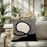 Miera Abstract Reversible Indoor/Outdoor Square Pillow
