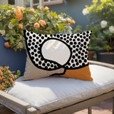 Miera Abstract Reversible Indoor/Outdoor Rectangular Pillow