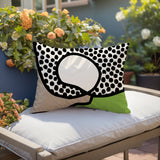 Miera Abstract Reversible Indoor/Outdoor Rectangular Pillow