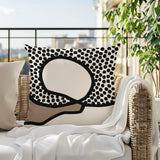 Miera Abstract Reversible Indoor/Outdoor Square Pillow