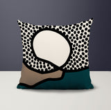 Miera Abstract Reversible Indoor/Outdoor Square Pillow
