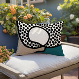 Miera Abstract Reversible Indoor/Outdoor Rectangular Pillow