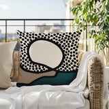 Miera Abstract Reversible Indoor/Outdoor Square Pillow