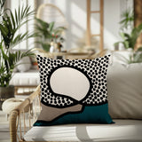 Miera Abstract Reversible Indoor/Outdoor Square Pillow