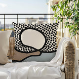 Miera Abstract Reversible Indoor/Outdoor Square Pillow