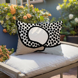 Miera Abstract Reversible Indoor/Outdoor Rectangular Pillow
