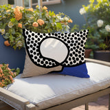Miera Abstract Reversible Indoor/Outdoor Rectangular Pillow