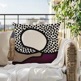 Miera Abstract Reversible Indoor/Outdoor Square Pillow