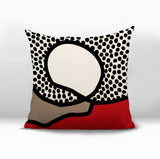 Miera Abstract Reversible Indoor/Outdoor Square Pillow