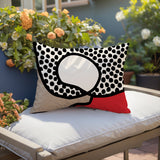 Miera Abstract Reversible Indoor/Outdoor Rectangular Pillow