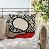 Miera Abstract Reversible Indoor/Outdoor Square Pillow