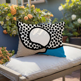 Miera Abstract Reversible Indoor/Outdoor Rectangular Pillow