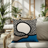 Miera Abstract Reversible Indoor/Outdoor Square Pillow