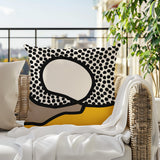 Miera Abstract Reversible Indoor/Outdoor Square Pillow