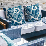 Mika Floral Reversible Indoor/Outdoor Square Pillow