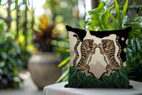 Mikro Tiger Reversible Indoor/Outdoor Square Pillow