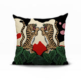 Mikro Tiger Reversible Indoor/Outdoor Square Pillow