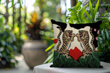 Mikro Tiger Reversible Indoor/Outdoor Square Pillow