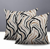 Mila Zebra Print Indoor/Outdoor Reversible Square Pillow