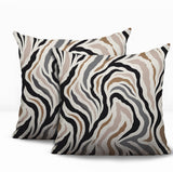 Mila Zebra Print Indoor/Outdoor Reversible Square Pillow