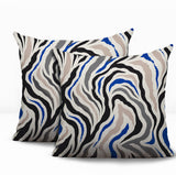 Mila Zebra Print Indoor/Outdoor Reversible Square Pillow