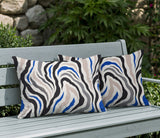 Mila Zebra Print Indoor/Outdoor Reversible Rectangular Pillow