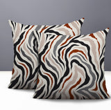 Mila Zebra Print Indoor/Outdoor Reversible Square Pillow