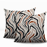 Mila Zebra Print Indoor/Outdoor Reversible Square Pillow