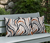 Mila Zebra Print Indoor/Outdoor Reversible Rectangular Pillow