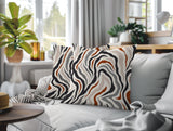 Mila Zebra Print Indoor/Outdoor Reversible Square Pillow