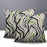 Mila Zebra Print Indoor/Outdoor Reversible Square Pillow