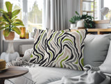 Mila Zebra Print Indoor/Outdoor Reversible Square Pillow