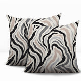 Mila Zebra Print Indoor/Outdoor Reversible Square Pillow