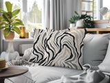 Mila Zebra Print Indoor/Outdoor Reversible Square Pillow