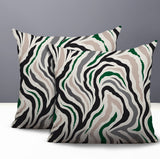 Mila Zebra Print Indoor/Outdoor Reversible Square Pillow
