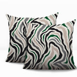 Mila Zebra Print Indoor/Outdoor Reversible Square Pillow