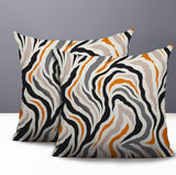 Mila Zebra Print Indoor/Outdoor Reversible Square Pillow