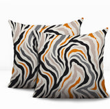 Mila Zebra Print Indoor/Outdoor Reversible Square Pillow