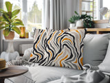 Mila Zebra Print Indoor/Outdoor Reversible Square Pillow