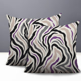 Mila Zebra Print Indoor/Outdoor Reversible Square Pillow
