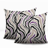 Mila Zebra Print Indoor/Outdoor Reversible Square Pillow