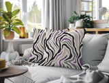 Mila Zebra Print Indoor/Outdoor Reversible Square Pillow