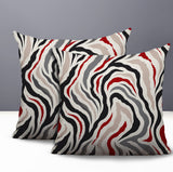 Mila Zebra Print Indoor/Outdoor Reversible Square Pillow