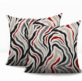 Mila Zebra Print Indoor/Outdoor Reversible Square Pillow