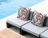 Mila Zebra Print Indoor/Outdoor Reversible Square Pillow
