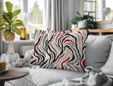Mila Zebra Print Indoor/Outdoor Reversible Square Pillow