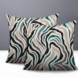 Mila Zebra Print Indoor/Outdoor Reversible Square Pillow