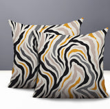 Mila Zebra Print Indoor/Outdoor Reversible Square Pillow