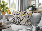 Mila Zebra Print Indoor/Outdoor Reversible Square Pillow